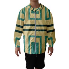 Abstract Pattern Geometric Backgrounds   Kids  Hooded Windbreaker by Eskimos