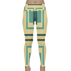 Abstract Pattern Geometric Backgrounds   Lightweight Velour Classic Yoga Leggings by Eskimos