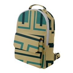 Abstract Pattern Geometric Backgrounds   Flap Pocket Backpack (large) by Eskimos