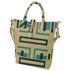 Abstract Pattern Geometric Backgrounds   Buckle Top Tote Bag by Eskimos