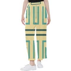 Abstract Pattern Geometric Backgrounds   Women s Pants  by Eskimos