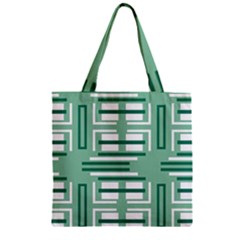 Abstract Pattern Geometric Backgrounds   Zipper Grocery Tote Bag by Eskimos