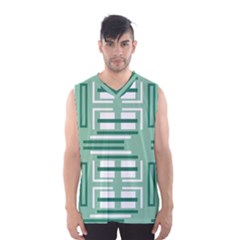 Abstract Pattern Geometric Backgrounds   Men s Basketball Tank Top by Eskimos