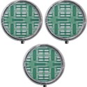 Abstract pattern geometric backgrounds   Mini Round Pill Box (Pack of 3) View1