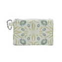 Floral folk damask pattern Fantasy flowers  Canvas Cosmetic Bag (Small) View1