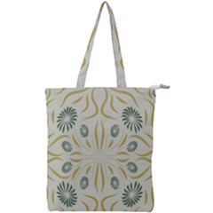 Floral Folk Damask Pattern Fantasy Flowers  Double Zip Up Tote Bag by Eskimos