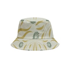 Floral Folk Damask Pattern Fantasy Flowers  Inside Out Bucket Hat (kids)