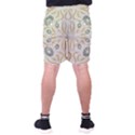 Floral folk damask pattern Fantasy flowers  Men s Pocket Shorts View2