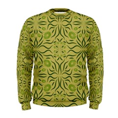 Floral Folk Damask Pattern Fantasy Flowers  Men s Sweatshirt by Eskimos