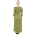 Floral folk damask pattern Fantasy flowers  Quarter Sleeve Wrap Maxi Dress View2