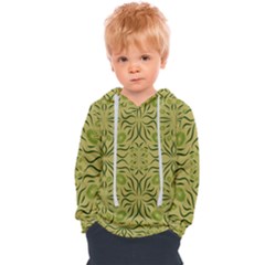 Floral Folk Damask Pattern Fantasy Flowers  Kids  Overhead Hoodie by Eskimos