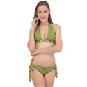 Floral folk damask pattern Fantasy flowers  Tie It Up Bikini Set View1