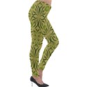 Floral folk damask pattern Fantasy flowers  Lightweight Velour Leggings View4