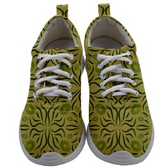 Floral Folk Damask Pattern Fantasy Flowers  Mens Athletic Shoes by Eskimos