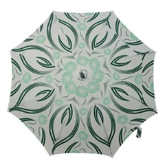 Folk Flowers Print Floral Pattern Ethnic Art Hook Handle Umbrellas (small) by Eskimos