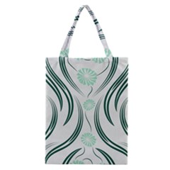 Folk Flowers Print Floral Pattern Ethnic Art Classic Tote Bag by Eskimos