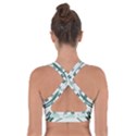 Folk flowers print Floral pattern Ethnic art Cross Back Sports Bra View2