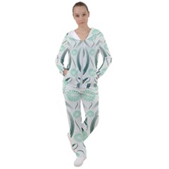 Folk Flowers Print Floral Pattern Ethnic Art Women s Tracksuit