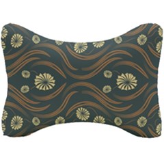 Folk Flowers Print Floral Pattern Ethnic Art Seat Head Rest Cushion by Eskimos