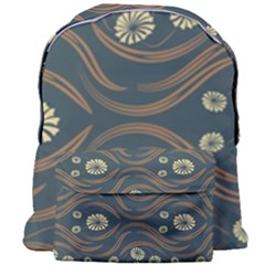 Folk Flowers Print Floral Pattern Ethnic Art Giant Full Print Backpack by Eskimos