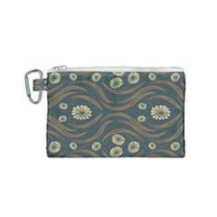 Folk Flowers Print Floral Pattern Ethnic Art Canvas Cosmetic Bag (small) by Eskimos