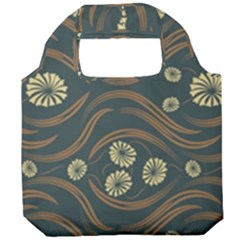 Folk Flowers Print Floral Pattern Ethnic Art Foldable Grocery Recycle Bag by Eskimos