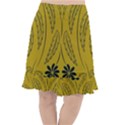 Folk flowers print Floral pattern Ethnic art Fishtail Chiffon Skirt View1