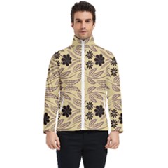 Folk Flowers Print Floral Pattern Ethnic Art Men s Bomber Jacket