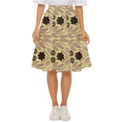 Folk Flowers Print Floral Pattern Ethnic Art Classic Short Skirt