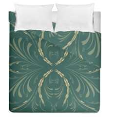 Floral Folk Damask Pattern Fantasy Flowers  Duvet Cover Double Side (queen Size) by Eskimos