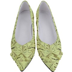 Floral Folk Damask Pattern Fantasy Flowers  Women s Bow Heels by Eskimos