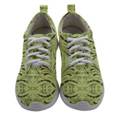 Floral Folk Damask Pattern Fantasy Flowers  Athletic Shoes by Eskimos