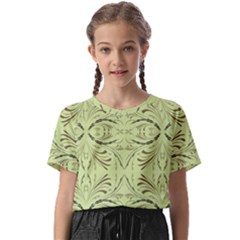 Floral Folk Damask Pattern Fantasy Flowers  Kids  Basic Tee by Eskimos