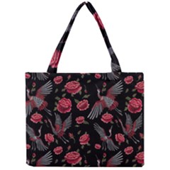 Cranes N Roses Mini Tote Bag by HWDesign