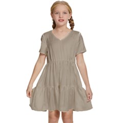 Humus Kids  Short Sleeve Tiered Mini Dress