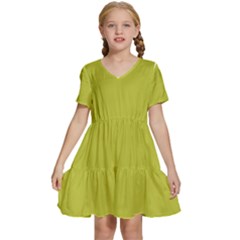 Fragile Sprout Kids  Short Sleeve Tiered Mini Dress