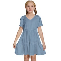 Glacier Lake Kids  Short Sleeve Tiered Mini Dress