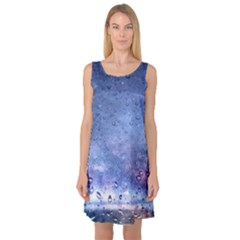 Gouttes D eau Galaxy Sleeveless Satin Nightdress by kcreatif