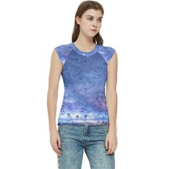 Gouttes D eau Galaxy Women s Raglan Cap Sleeve Tee by kcreatif