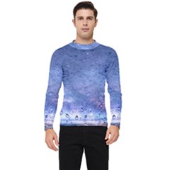 Gouttes D eau Galaxy Men s Long Sleeve Rash Guard by kcreatif