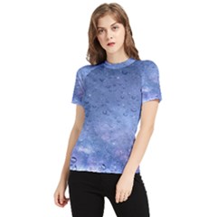 Gouttes D eau Galaxy Women s Short Sleeve Rash Guard by kcreatif