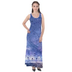 Gouttes D eau Galaxy Sleeveless Velour Maxi Dress by kcreatif