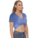 Gouttes d eau Galaxy Twist Front Crop Top View3