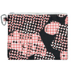 Abstrait Effet Formes Noir/rose Canvas Cosmetic Bag (xxl) by kcreatif