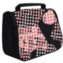 Abstrait Effet Formes Noir/Rose Full Print Travel Pouch (Big) View2