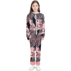 Abstrait Effet Formes Noir/rose Kids  Tracksuit by kcreatif