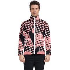 Abstrait Effet Formes Noir/rose Men s Bomber Jacket