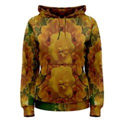 Tropical Spring Rose Flowers In A Good Mood Decorative Women s Pullover Hoodie by pepitasart