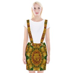 Tropical Spring Rose Flowers In A Good Mood Decorative Braces Suspender Skirt by pepitasart