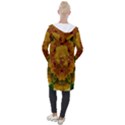 Tropical Spring Rose Flowers In A Good Mood Decorative Hooded Pocket Cardigan View2